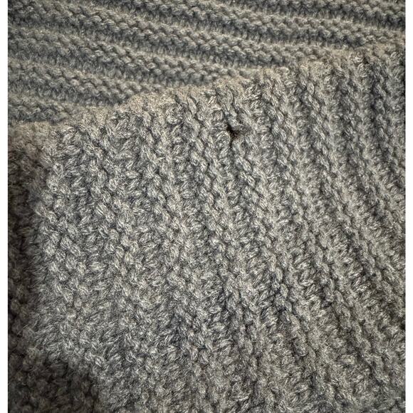 360 Cashmere 100% Cashmere Blue Boxy Chunky Knit Turtleneck Sweater XS - Picture 10 of 10